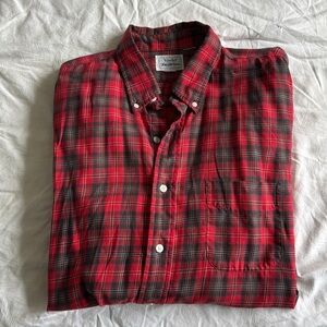 Viyella plaid button down shirt